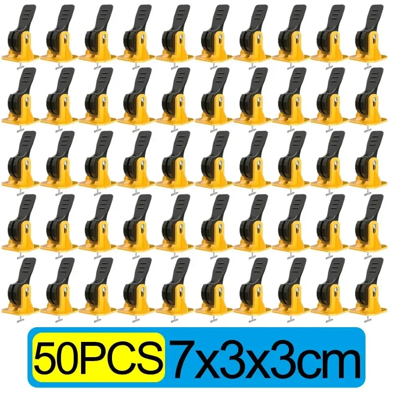 10/50PCS Reusable Tile Leveling System For Floor Tiles Hand Tile Leveling Device Construction Tool Parts Set Hardware Fixed Sets