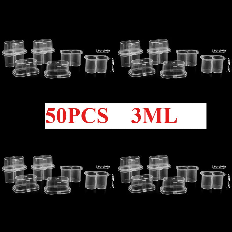 3/5/7/10mL Vial Storage Case Mini Vial Storage Box Transparent Storage Case Peptide Vial Organizer Refrigerator Organizer