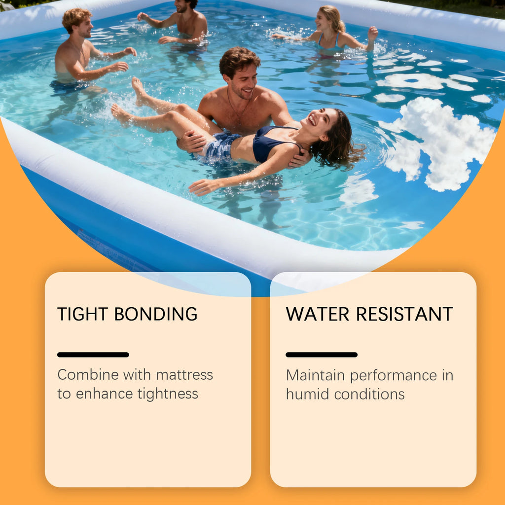 Inflatable Repair Kit Airbed Patch Glue Waterproof Sealant Pool Camping Bed Maintenance Strong Bond 60ml Vinyl Adhesive Seal Kit