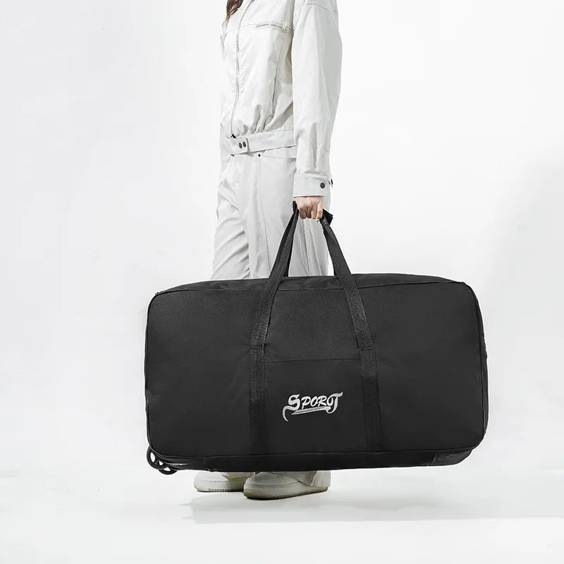 Spring Student Luggage Large Capacity Foldable Checked Bag Residential Quilt Storage Travel with Wheels