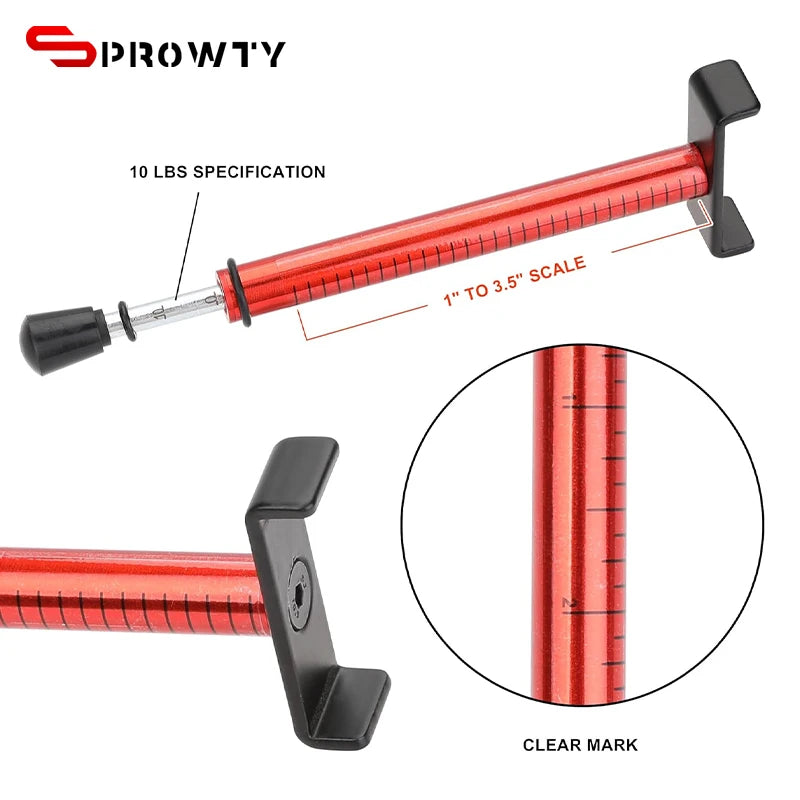 SPROWTY Belt Tension Gauge 10LbS Specification with L Shaped Pad, Belt Gauge Adjustment Tool for Motorcycle Belt Replacement