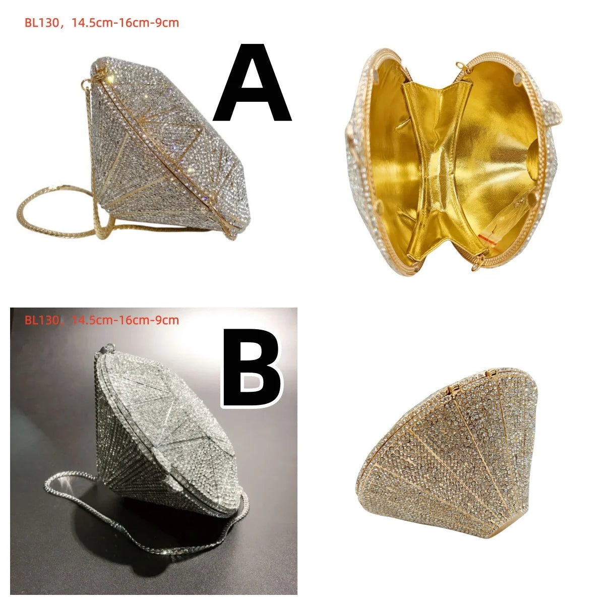 2026 Sparkly Diamond Dinner Bag Hollow Rhinestone Banquet Clutch Bag Women Evening Party Wedding Bridal Purse Rhinestone Handbag
