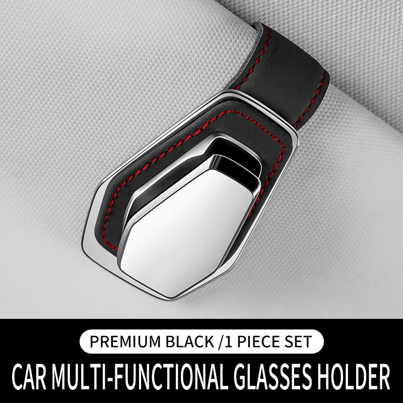 Suede Sun Visor Glasses Clip Car Interior Storage Organizer For BMW E46 E39 E90 E60 E36 F30 F10 E34 E30 F20 E92 M3 M4 M5 X5 X6