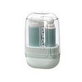 Portable 3 in 1 Travel Toothbrush Set Folding Plastic Mouthwash Cup Space Saving Toothpaste Toothbrush Organizer Women Men