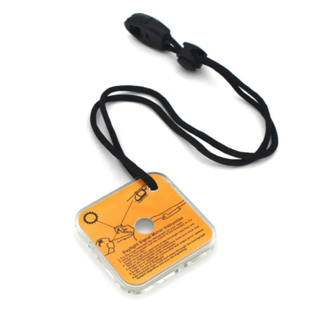 New 1PC Outdoor Survival Reflective Signal Mirror Hiking Camping Emergency Practical Daylight Reflective Tool First Aid Supplies