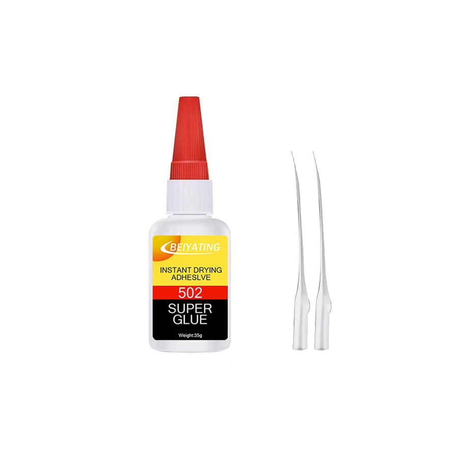 BEIYATING 30g 50g 502 Super Glue Instant Dry Strong Clear Waterproof Adhesive Quick Bond for Metal Plastic Wood Ceramic Leather