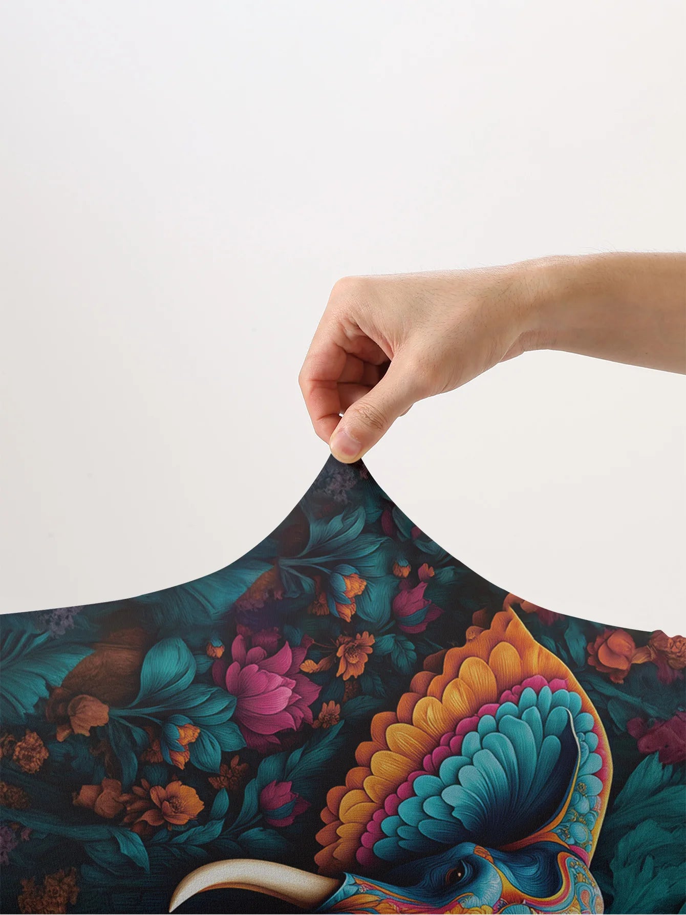 Elephant Flower Luggage Protective Cover, suitable for 18-32 inch luggage covers, luggage handle gloves, travel accessories