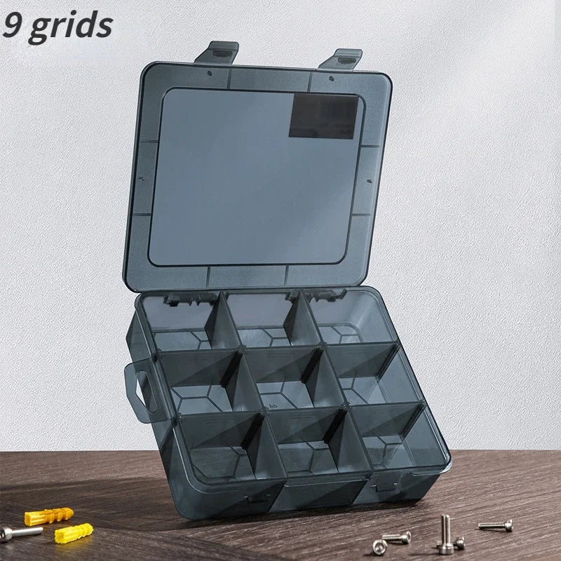 Organizers 9-24 Grids Adjustable Storage Container Compartment Plastic Storage Box Component Screw Holder Case Display Container