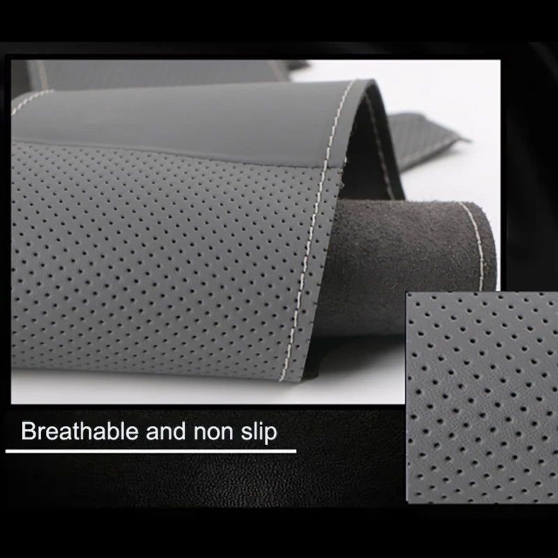 DIY Customized Anti-Slip Car Steering Wheel Cover For BMW 3 Series F30 F31 F34 F35 318i 320i 328i 335i 340i Microfiber Leather