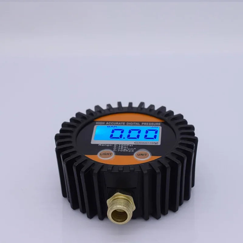Stable High Precision Full View Digital Pressure Gauge 0-100PSI Electronic Pressure Gauge Pressure Gauge G1/4