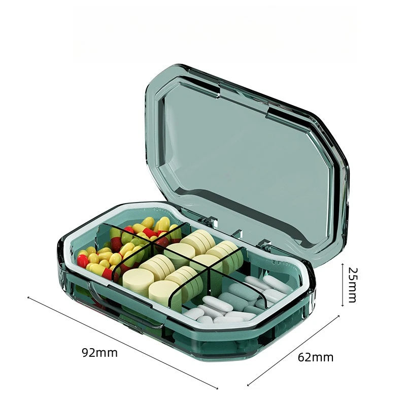Travel Portable Mini Medicine Pills Boxes Drug Bins Pills Dispenser Pill Storage Box Tablet Pillbox Case Container Organization