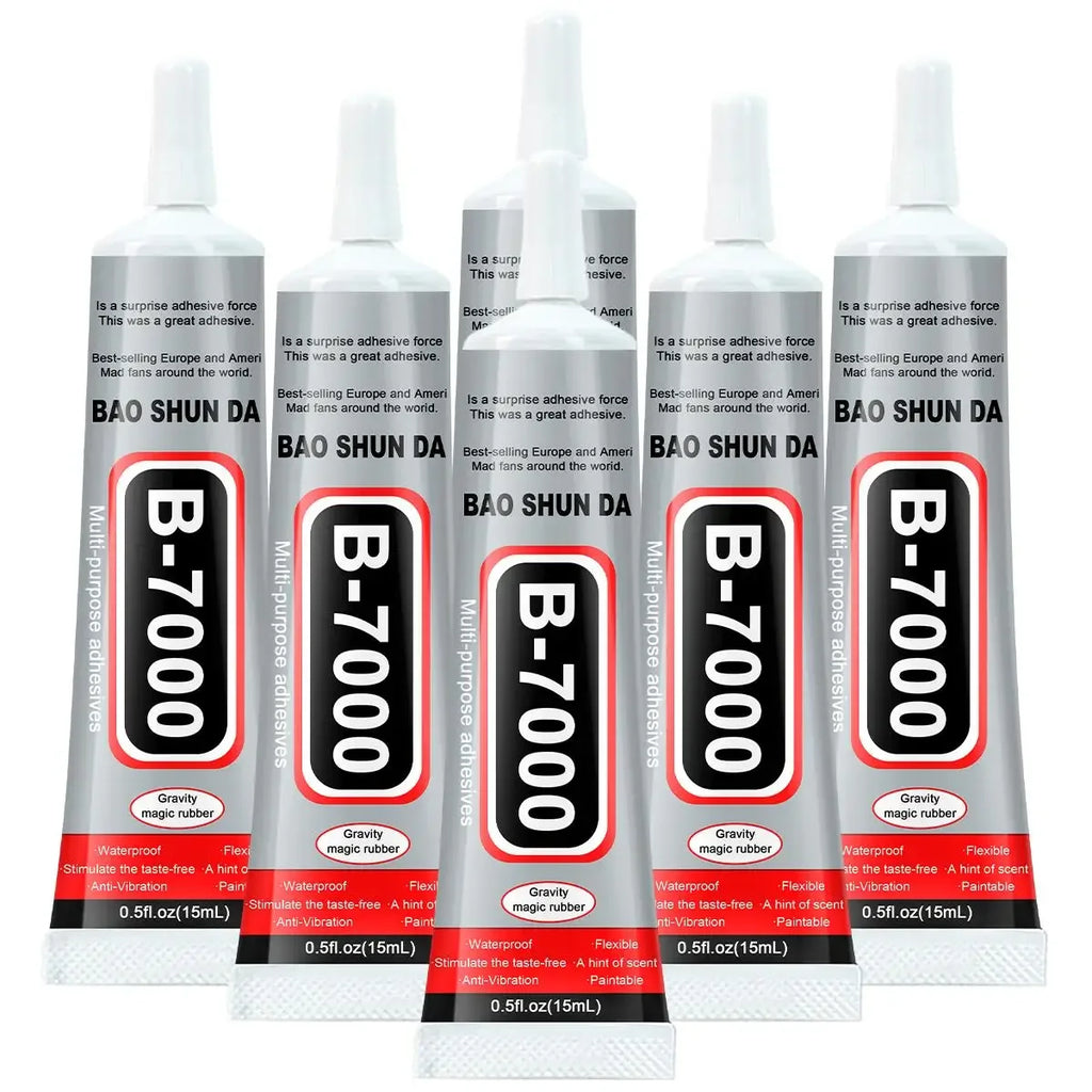 1/2/3Pcs B7000 Transparent Epoxy Glue, Contact Phone Repair Adhesive Glass Plastic Universal DIY Glue , with Precision Tip,Multi