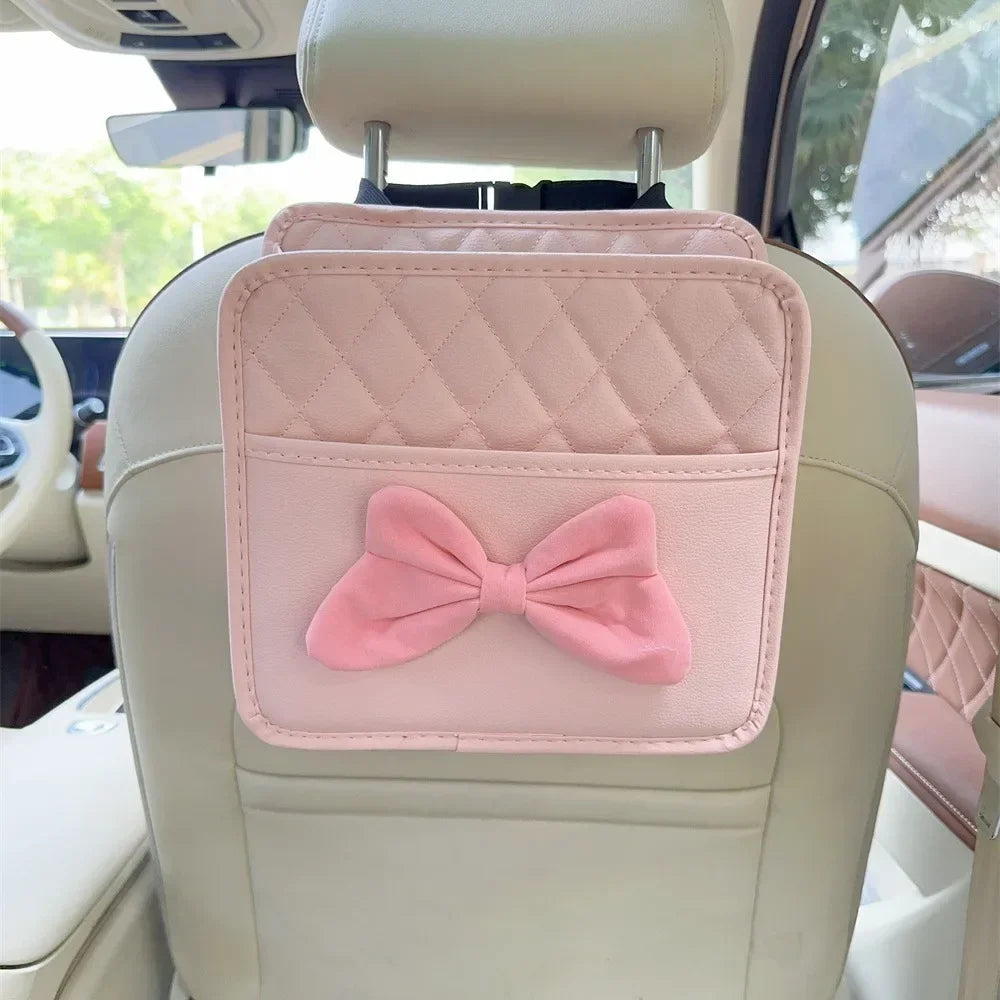 Cute Girly Seat Back Bag for Car, Stylish Seat Back Organizer Box,Novelty auto supplies,as beautiful as automotive decorations