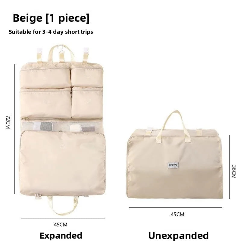 Travel Portable Clothing And Underwear Storage Bag Conveniently Organize Luggage for Easy Carry-On Durable Checkered Material
