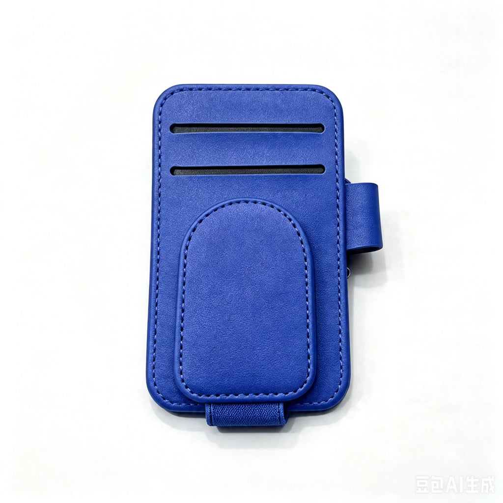 JFBONIN Leather Car Sun Visor Sunglasses Holder with Magnetic Clip Pen And Card Holder Creative Sunshade Storage Case