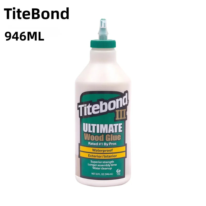 Titebond I II III Wood Glue Professional Strong Bond Adhesive Waterproof Interior Exterior Woodworking Glue