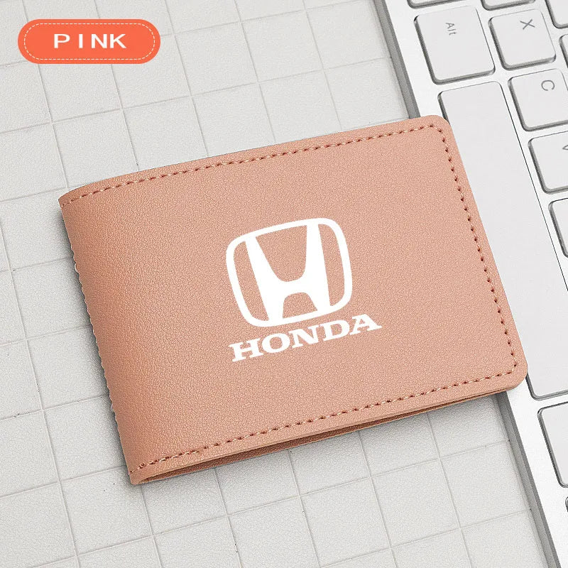 Car Wallet Card Holder Driver License Cover Driver License Bag For Honda Civic Accord Fit Jazz Pilot Odyssey City HR-V Passport