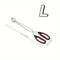 3 Sizes Long Handle Non Slip Metal Food Tongs Barbecue Scissor Clip For BBQ Grilled Bread Baking Kitchen Cooking Accessories