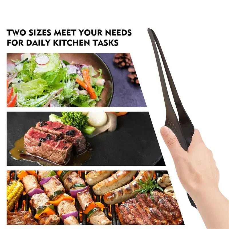 Multifuctional Barbecue Metal Anti-slip Clips Delicate Food Clips Self-standing Tongs Clamp Kitchen Gadgets Barbecue Accessories