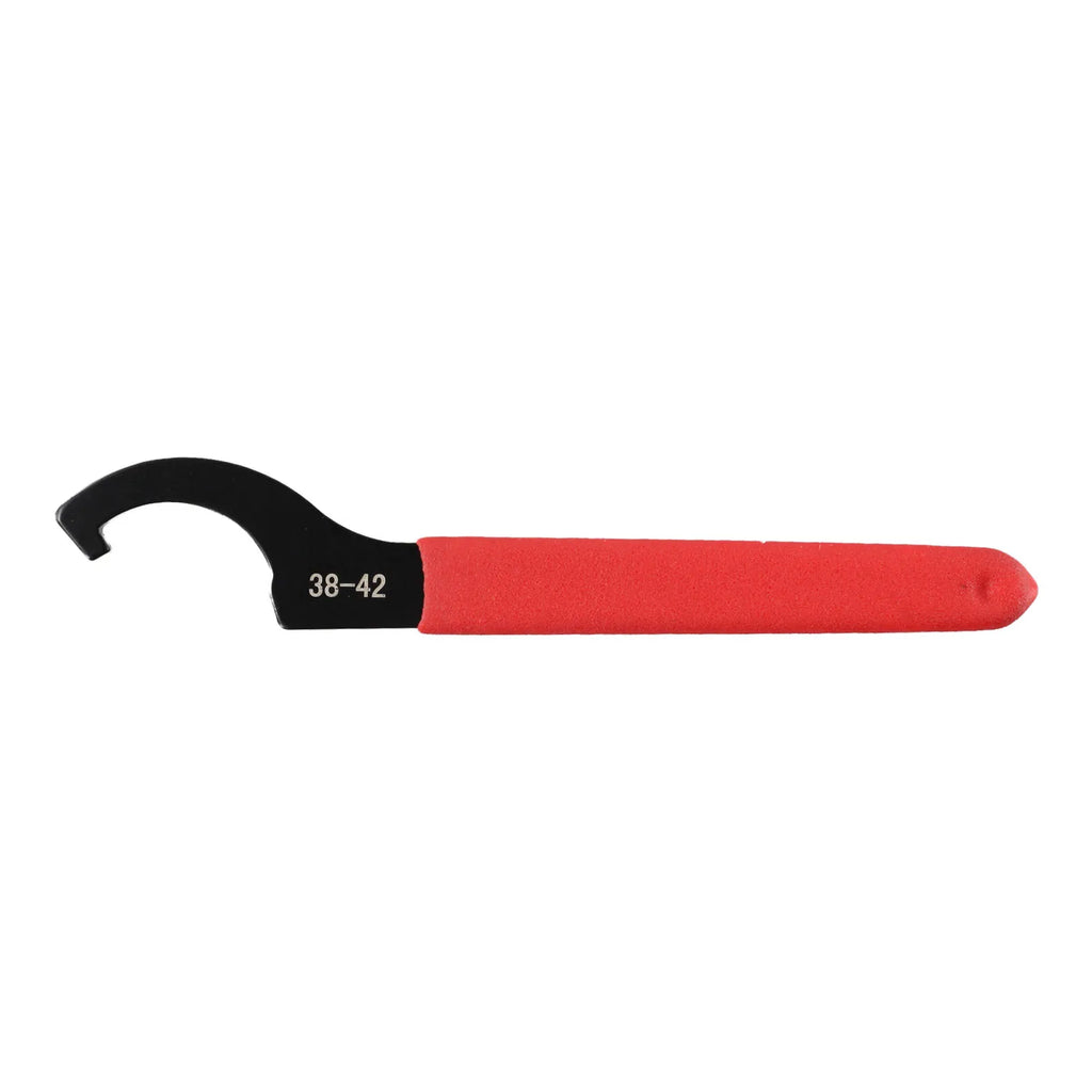 45-48HRC C Hook Spanner Wrench Spanner Collet Chuck Half Moon Wrench For 38-72mm Round Nut With Red Non-slip Handle