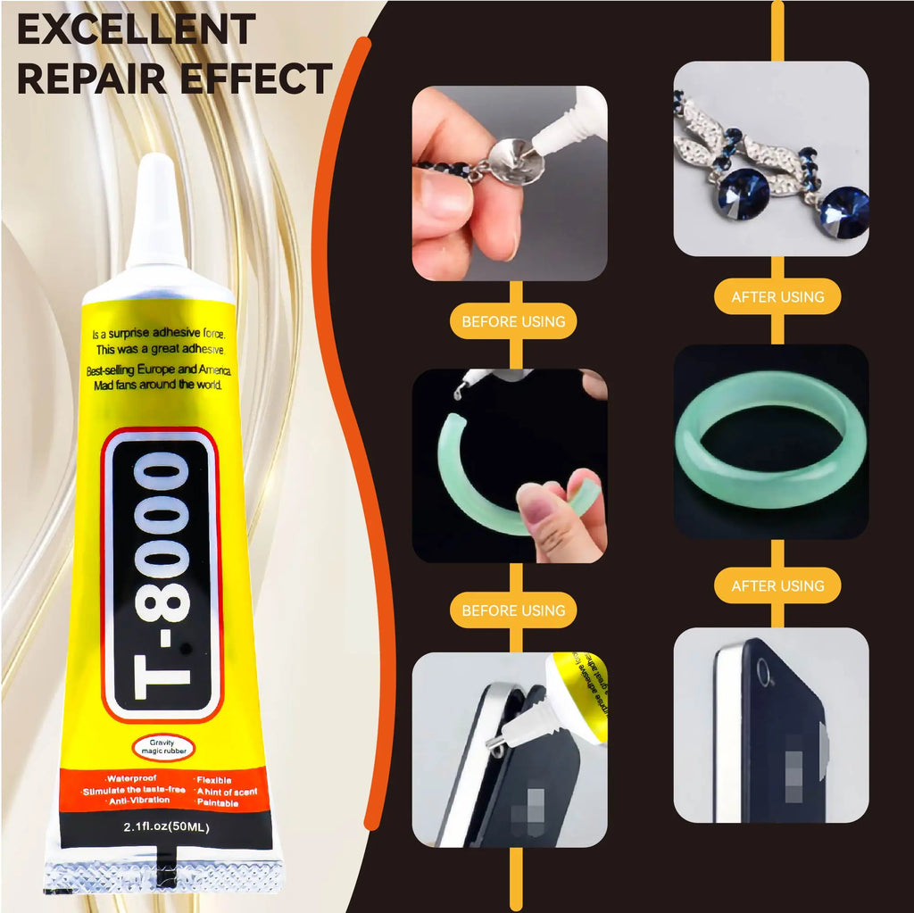 T8000 Phone Repair Glue Phone Screen Glue Cell Phone Adhesive Phone PLR Glue Electronic Glue Multifunction DIY Phone Adhesive