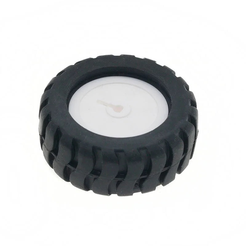 D-axis rubber tire Robot Accessories 43MM Tracking trolley model wheels With N20 gear motor