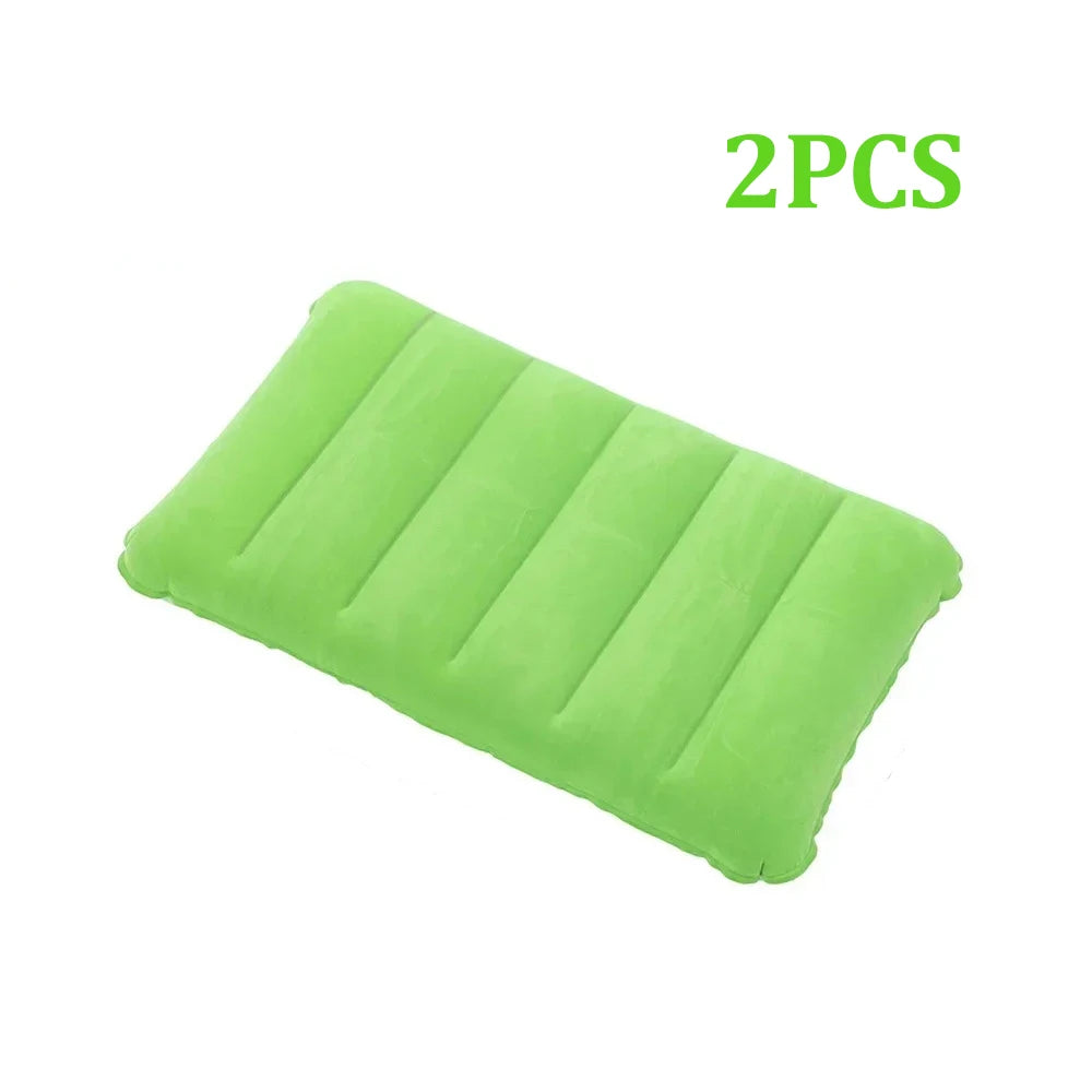 47x30cm Air Cushion Pillows Outdoor Camping Sleep Cushion Folding Square lnflatable Pillows Travel Backrest Plane Head Rest Big