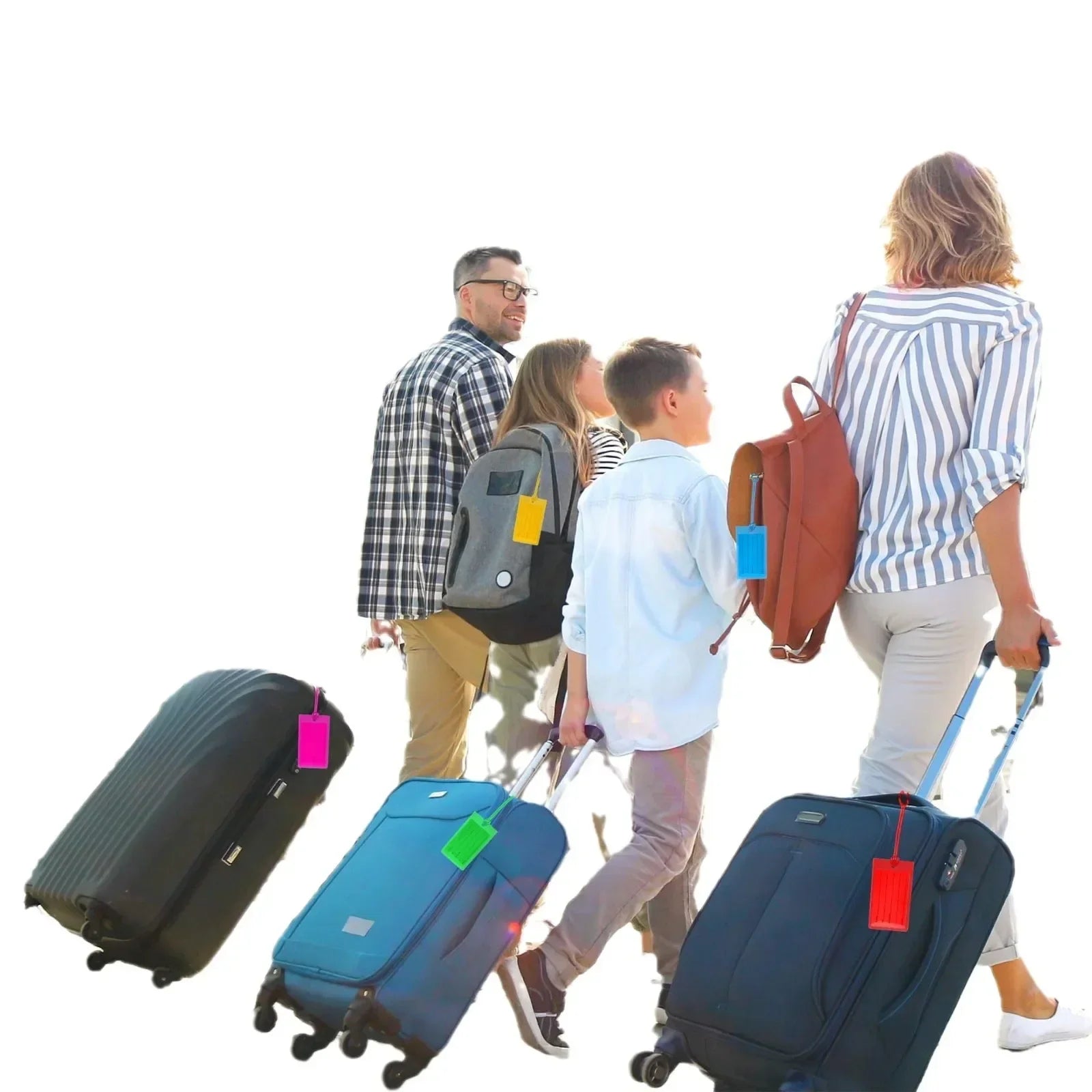 Soft PVC Transparent Cute Luggage Tag Suitcase Luggage Label Card Travel Luggage Tag Bag Tags Id Card Holder Travel Accessories