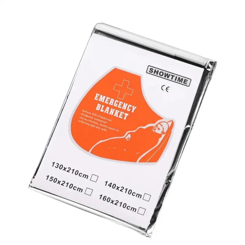 1/4pcs Emergency Mylar Thermal Blanket Foil Space Blanket Designed for NASA Body Warmer Outdoor First Aid Camping Hiking Travel