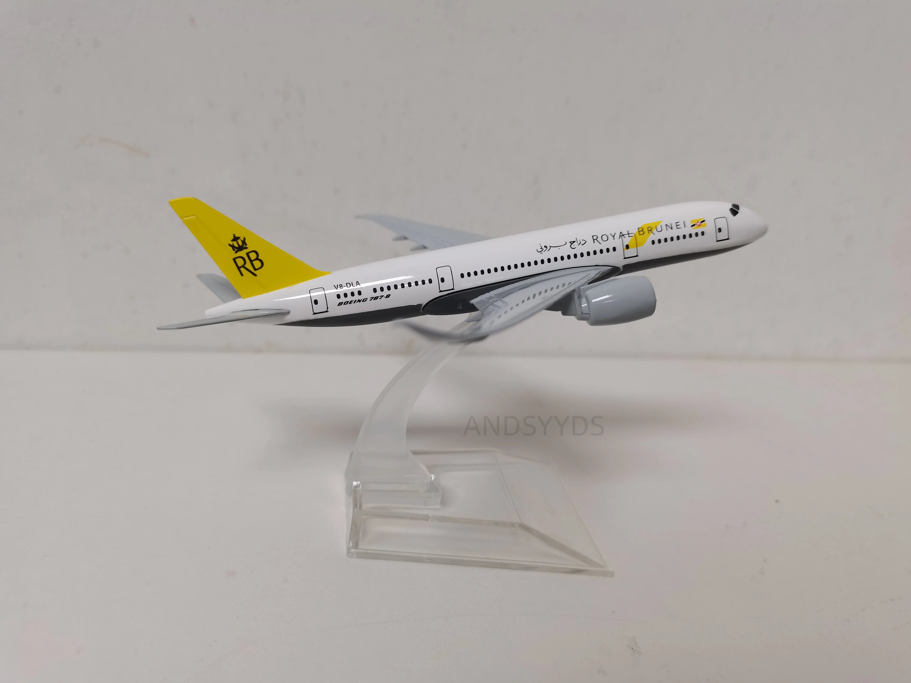 16cm Royal Brunei B787 Plane Model Adults Fun Child Toy Plane Aircraft Diecast Metal Airplane Diecast Collected Gift By Aviation