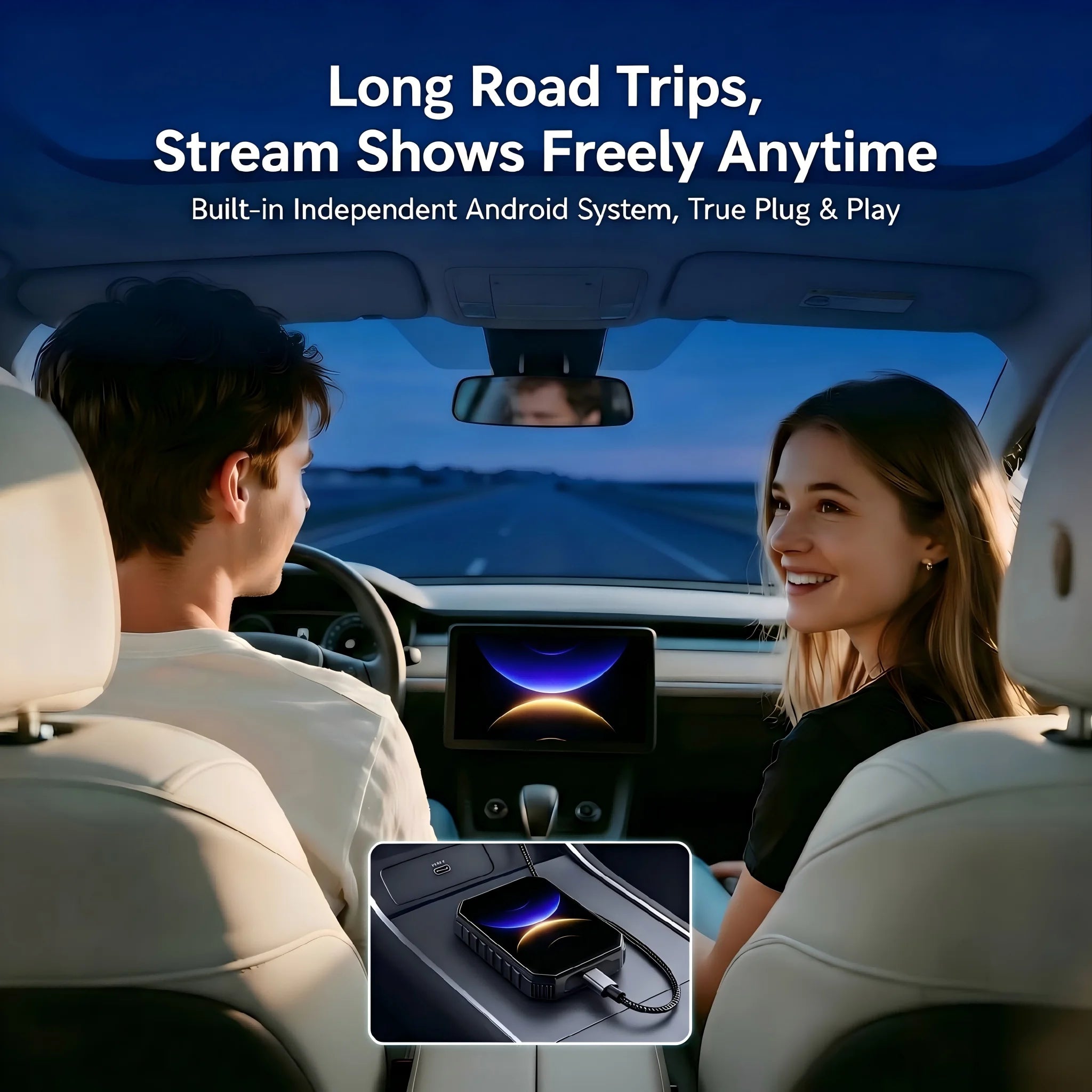 Android 15 CarPlay AI Box Wireless CarPlay&Android Auto Adapter Support Netflix YouTube IPTV WiFi 5G For Toyota VW Ford MG Kia