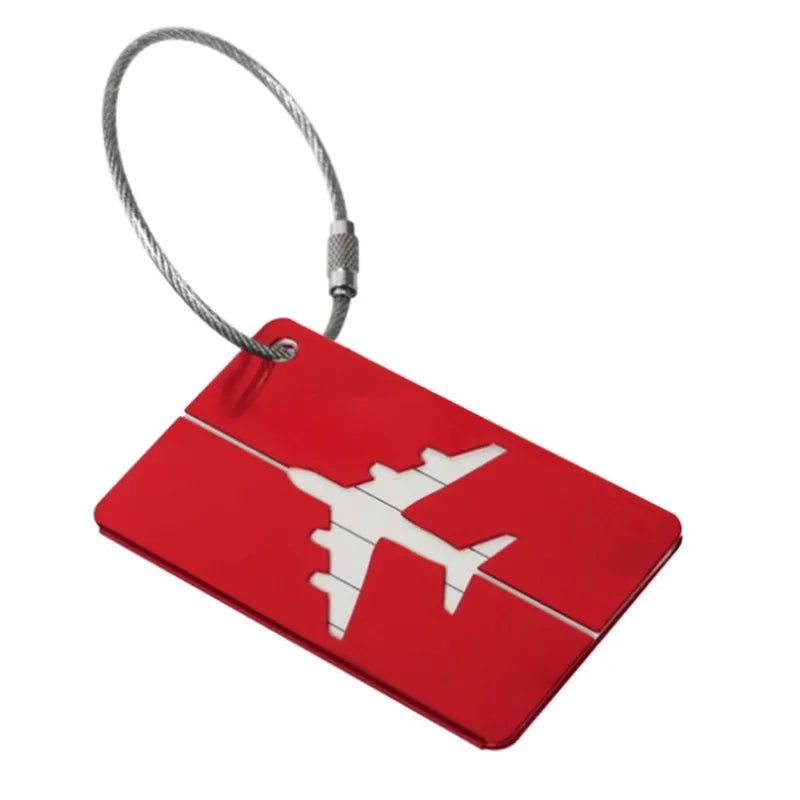 New Fashion Luggage Tags Aluminium Alloy Women Men Travel Luggage Suitcase Straps Baggage Name Label Holder Travel Accessories