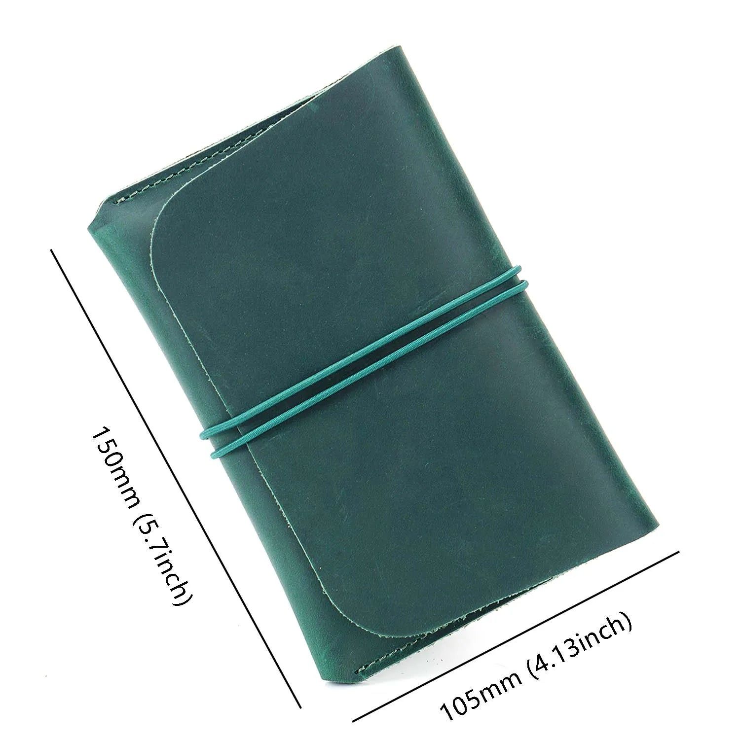 Rope Full Grain Cowhide Leather Long Purse Passport Crazy Horse Genuine Leather Travel Wallet for Men Passport Caesar Cover