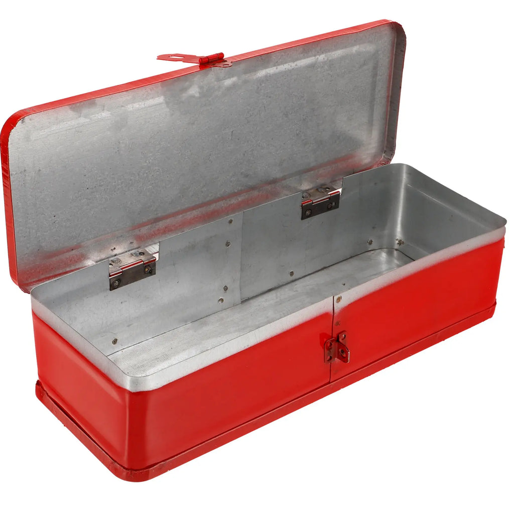 Stylish Thickened Iron Tool Box Large Capacity Portable Metal Toolbox for Mechanics Workshop Car Tool Storage Organizer