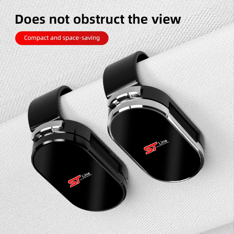 1Pcs Car Sun Visor Glasses Storage Clip Sunglasses Holder For Ford Maverick Ranger Focus Ecosport Figo S-MAX Mustang Explorer