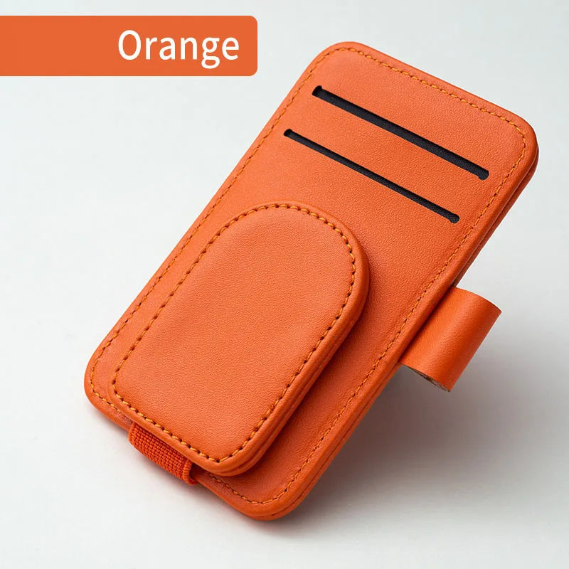 Car Mounted Multifunctional Glasses Clip Ticket Holder, Practical High-End Circular Eye Clip, Multifunctional Accessory