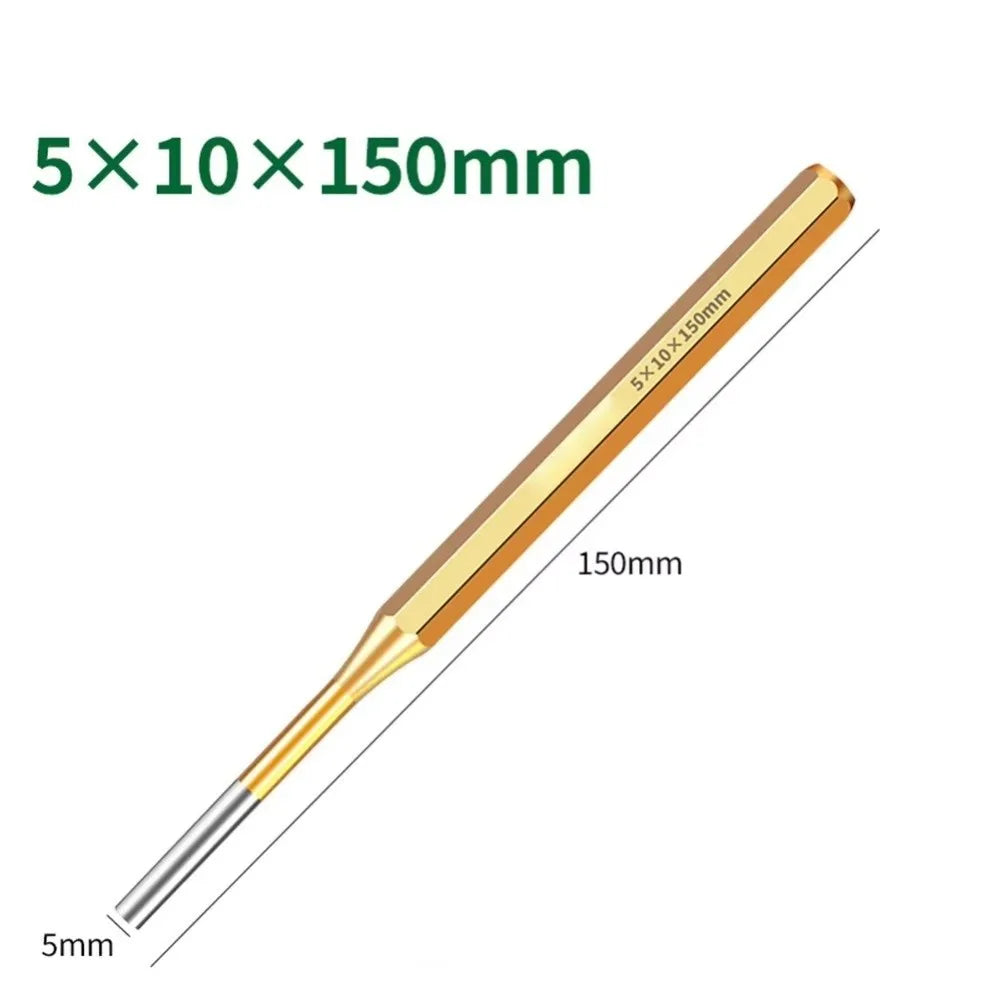 1pcs 2/3/4/5/6/8/10mm Brass Punch Remover Heavy Duty Chisel Roll Pin PunchTool 150mm For Machinery Maintenance Cone Punch