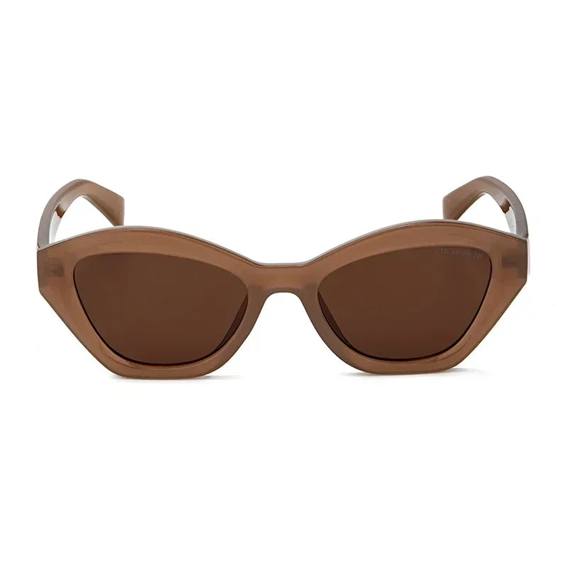 CH Women Cat Eye Sunglasses Set Retro Premium PU Leather Box Fashion UV Protection Cateye Sun Glasses Ladies