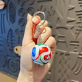 2026 FIFA Trophy Keychain Metal Key Ring Football Fan Souvenir Soccer Collectible Pendant Memorial for Men Sports Fans Gift Idea