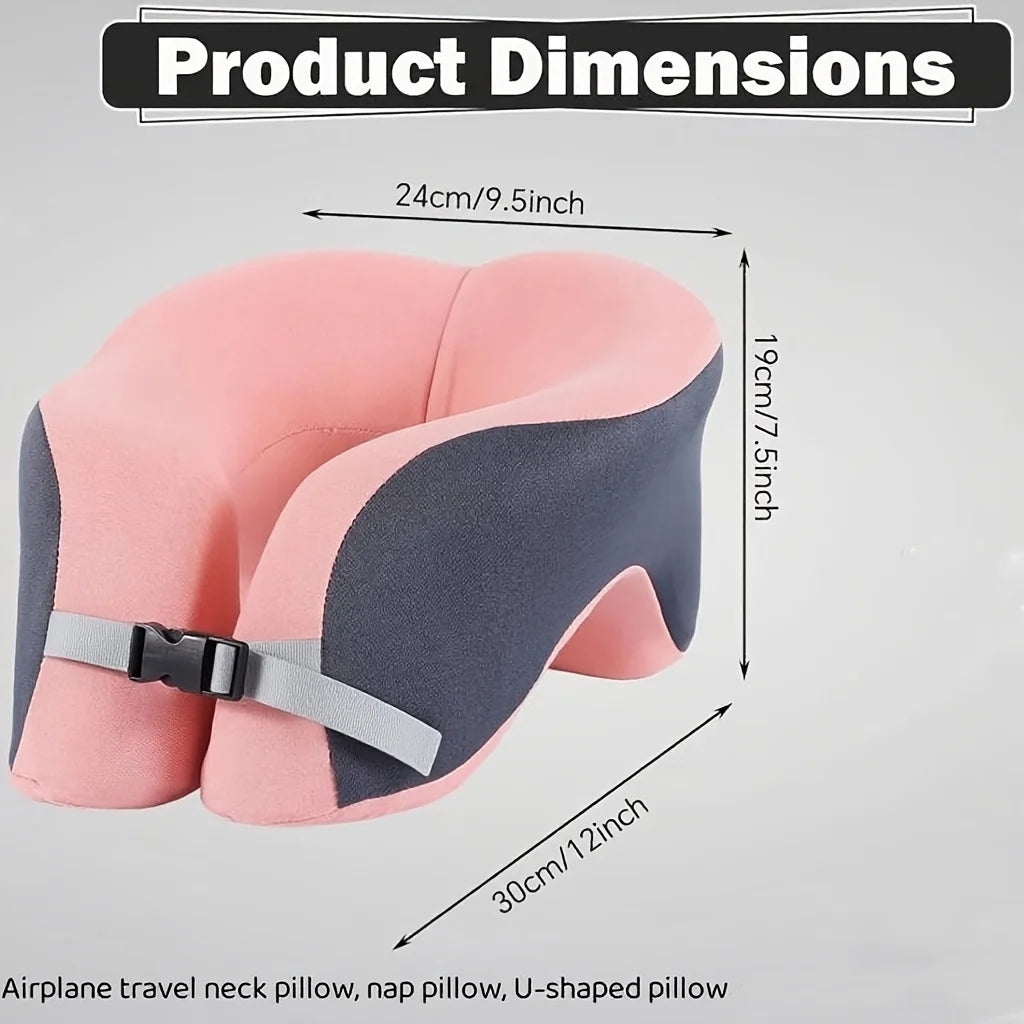 An Ergonomic U-Shaped Nap Pillow, Supporting Stomach, Back, Or Side Sleepers, Suitable for Office Naps, Travel, And Students