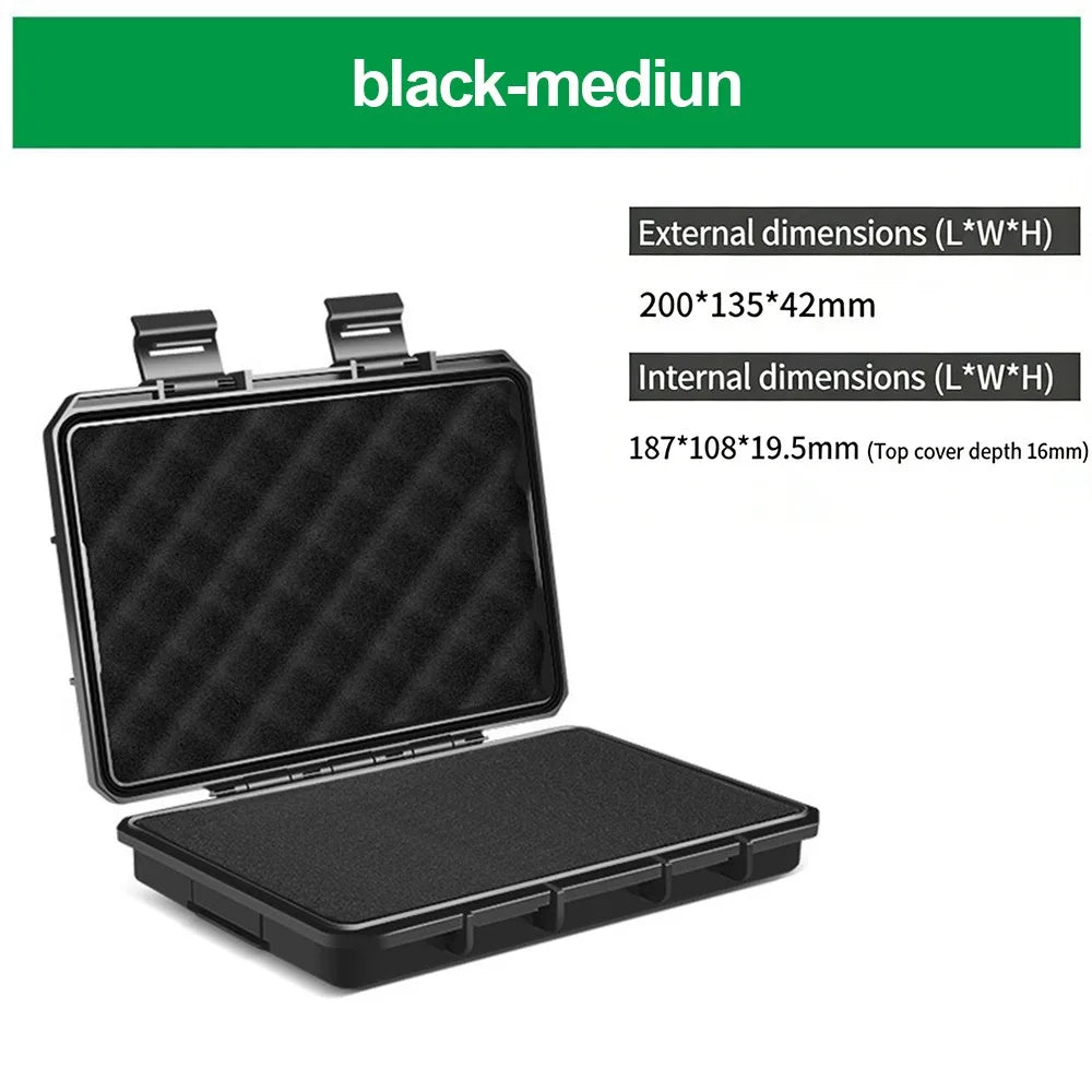 Plastic Storage Case Shock Resistant Organizer Protection Equipment Box Multi-functional Protective Padding Tool Storage Box