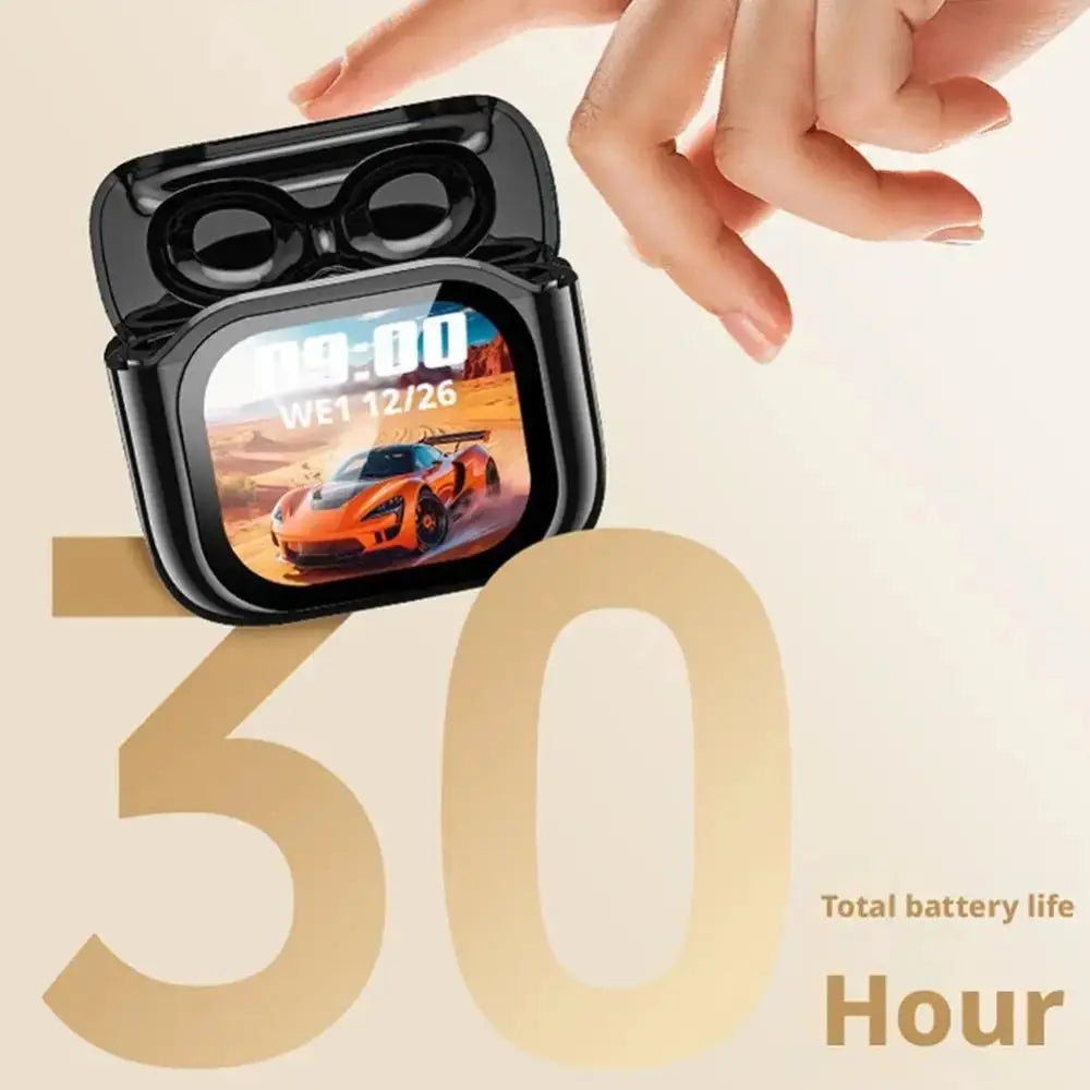 New Wireless Wireless Bluetooth Earphones With Screen Heavy Bass Sports Earbuds Bluetooth AI Translation Music Earbuds Running