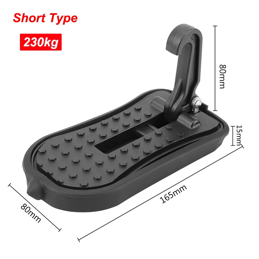 230kg Loading Car Door Pedal Roof Rack Latch Hook Holder Foot Step Pedal Extender Emergency Hammer 2 In 1 Automotive Accessories