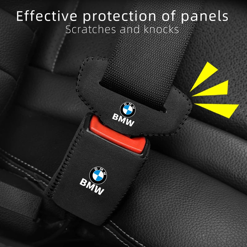 2PCS Car Seatbelt Protector Auto protective cover pad For BMW X1 X2 X3 X5 X4 X6 X7 G30 G20 G32 G11 G12 F40 F30 F20 F10