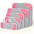 5 PCS Travel Clothing Storage Bag Compression Packing Cube Lightweight Luggage Organizers Sub Packaging Bag Travel Accessories