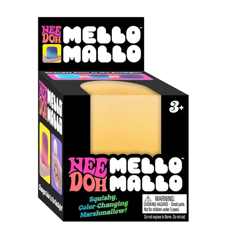 Needoh Mello Mallo Squishy UV Reactive Sun Color Changing Soft Stress Non-toxic Squeeze Anti Anxiety Stress Relief Fidget Toy