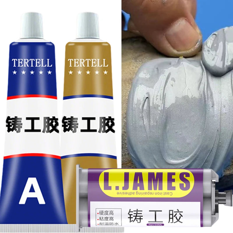 High Strength Magic Metal Repair Glue Welding AB Glue High Temperature Resistant Strong Bonding Durable Adhesive Metal Plastic