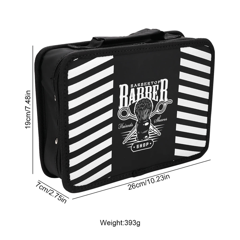 Large Capacity Barber Tool Storage Bag Multi-Function Organizer for Haircut Scissors Clippers Combs Styling Tools Valise Case
