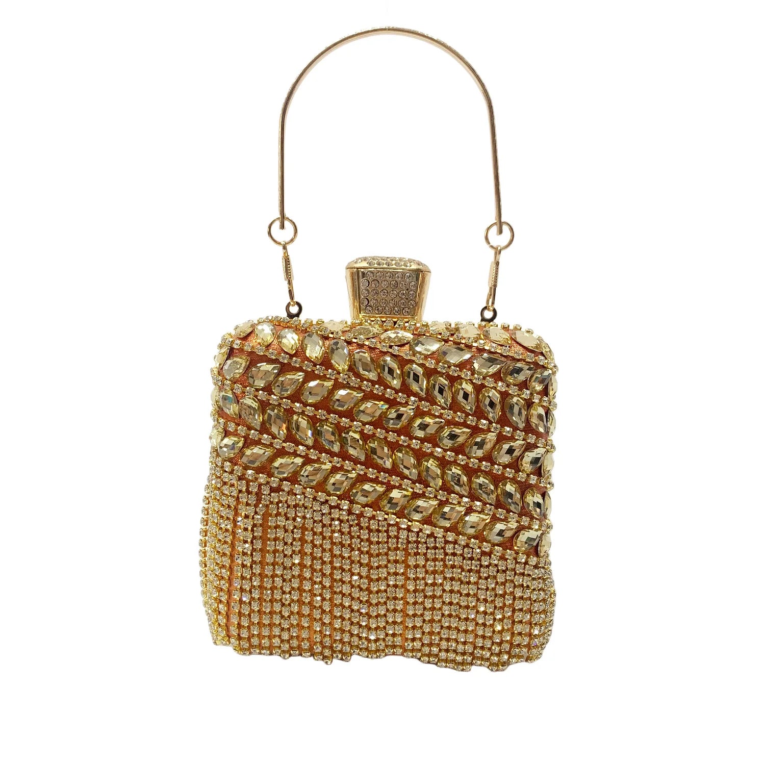 New Woman Bling Gems Evening Clutch Bags Lady Gold/Purple/Blue Diamonds Party Handbag Wedding Bag Bridal Handbags Crystals Purse