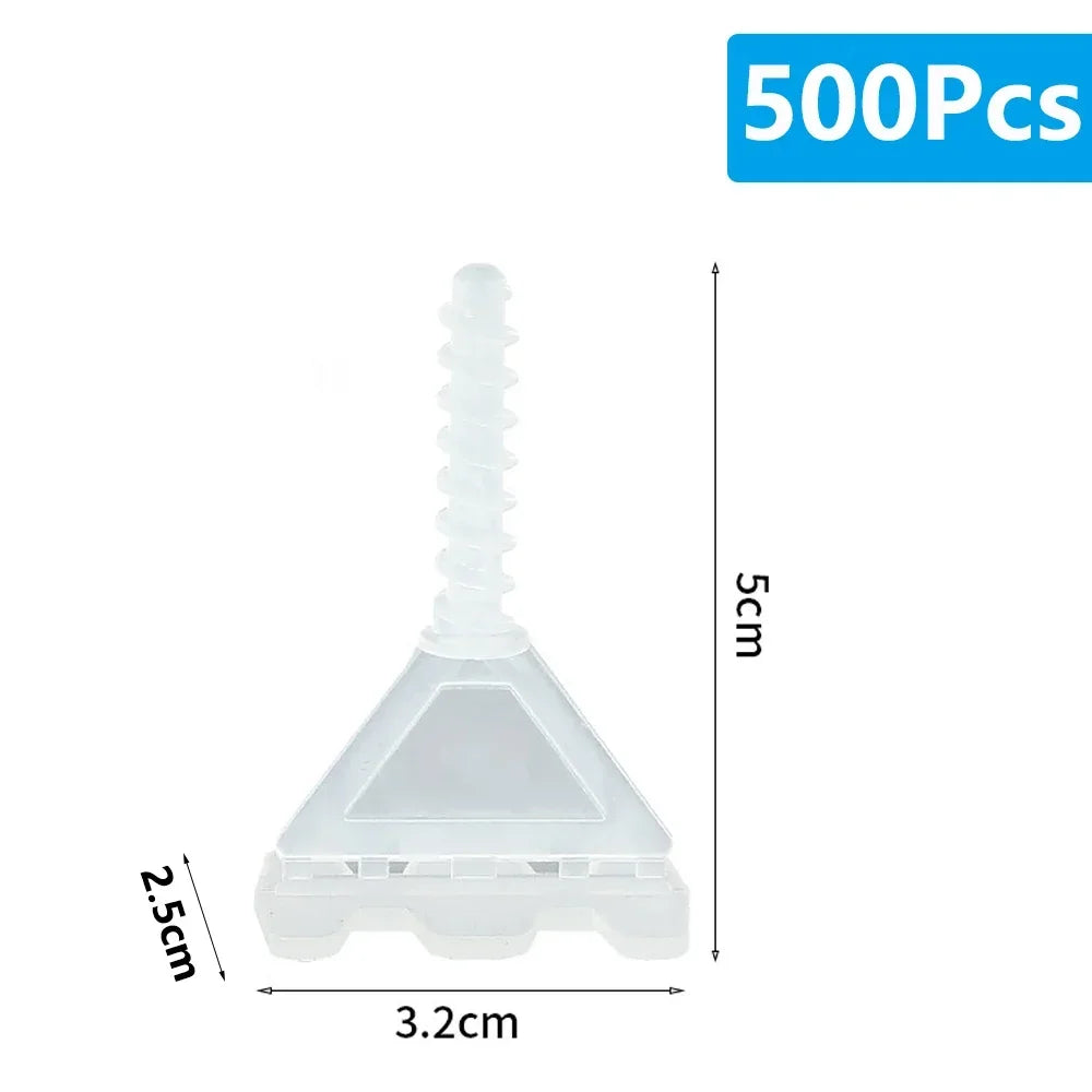 50-800Pcs Spiral Ceramic Tile Leveling System Clips Spacers Straps Wadge for Tile Laying Wall Floor Fixing Construction Tools